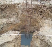 Ferraillage du puits (chambre)