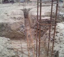 Ferraillage des puits   fouilles (chambres Sdb dressing abris)