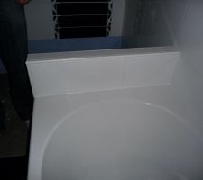 Muret douche/baignoire salle de bain