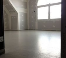 ETAGE - chambre parentale - chape définitive sèche