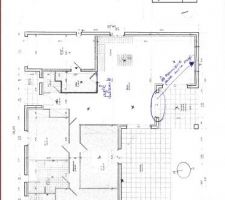 Voici le plan constructeur d'une maison de plain pied de superficie 122 m2.
L'entrée ce situe coté nord, terrasses au sud.