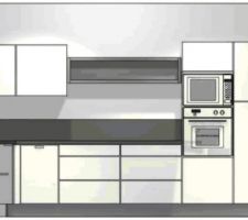 Vue de face future cuisine