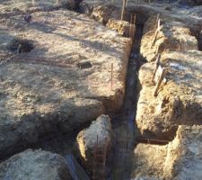 Fouilles ferraillage (salon/cuisine/cellier/hall)