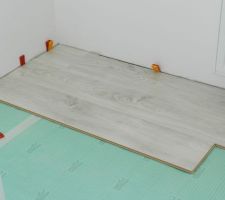 Début du parquet - chambre étage