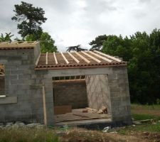 Charpente tradi coté garage OK