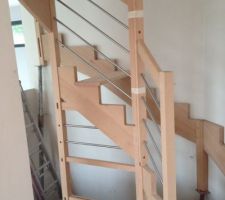 Le fameux escalier sur mesure, pas aux mesures...