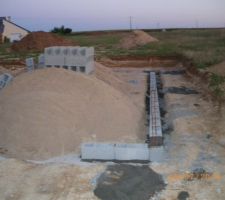 Debut du terre plein (1er rang)