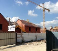 Maisons 1 à 4. Toiture posée