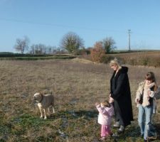 La petite famille sur le terrain