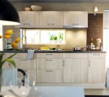Notre première idée de cuisine : Ikea Faktum Nexus Bouleau...alors bois clair ou blanc brillant ?
