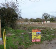 Vue terrain avant terrassement (Sud)