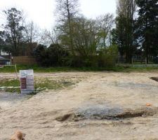 Vue terrain avant terrassement (Est)