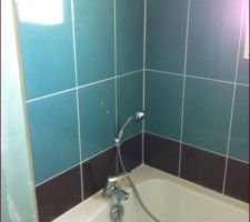 Pose de la baignoire finit