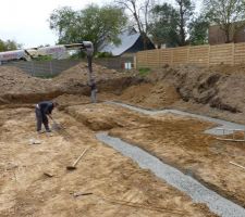Photo de la réalisation des semelles filantes n°5