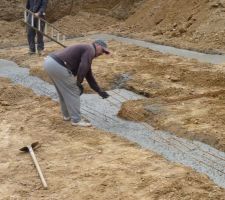 Photo de la réalisation des semelles filantes n°6