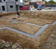 Photo de la réalisation des semelles filantes n°9