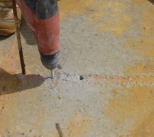 Photo des modifications apportées aux chaînages verticaux n°1