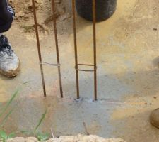 Photo des modifications apportées aux chaînages verticaux n°3