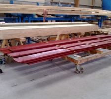 Peinture des voliges et bandeau