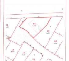 Plan cadastral de notre parcelle