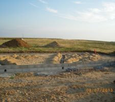 Passage des tuyaux d'evacuation