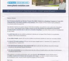 COURRIER COMMERCIAL DU SIEGE SOCIAL RECU CE JOUR.
VEUILLE T'IL QUE JE LEUR FASSE DE LA PUB GRATUITE????