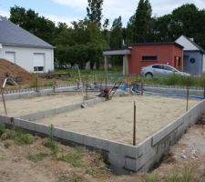 Preparation de la dalle qui a duré une bonne semaine a partir du 21/05