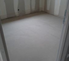 Ragréage dans la chambre