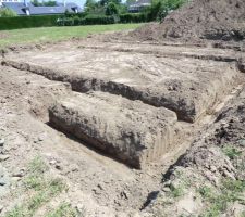 Emplacement des futures fondations