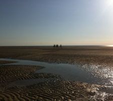 Ballade sur la plage après une bonne journée