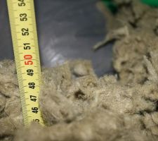 45 cm de laine de roche dans les combles