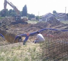 Réglage de la pente de la tranchée