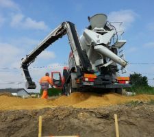 Livraison du béton de propreté (béton a 200kg / m3)