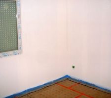 Première couche de peinture