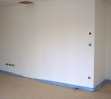 Première couche de peinture