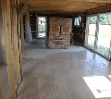 La chape liquide du rez de chaussée