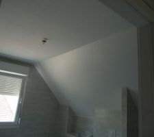 Peinture finie pour la salle de bain