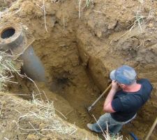 Heureusement, il restait un seul coude en Ø 160mm.