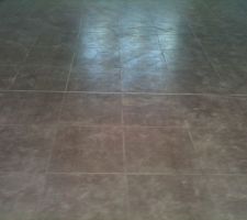 Carrelage avec joints