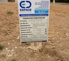 Panneau constructeur Espace Constructions - N&icirc;mes