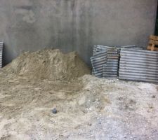 Enlevement du tas de sable