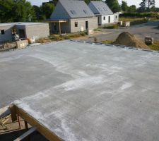 Dalle de l'&eacute;tage coul&eacute;e le 17/07/2013