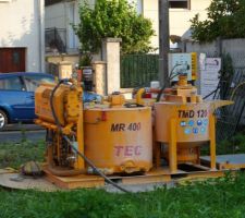 La machine pour le coulis de beton
