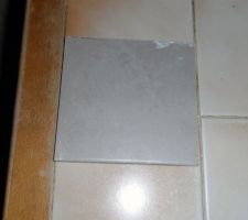 Bout de notre carrelage