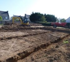 Terrassement au 15 juillet 2013
