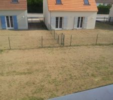 Notre jardin vue de l'étage.