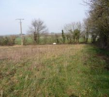 Le terrain avant le commencement du lotissement