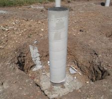 Pilotis décoffrés