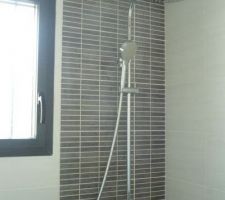 Barre de douche thermostatique S d'eau