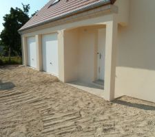 Accès garage terminé